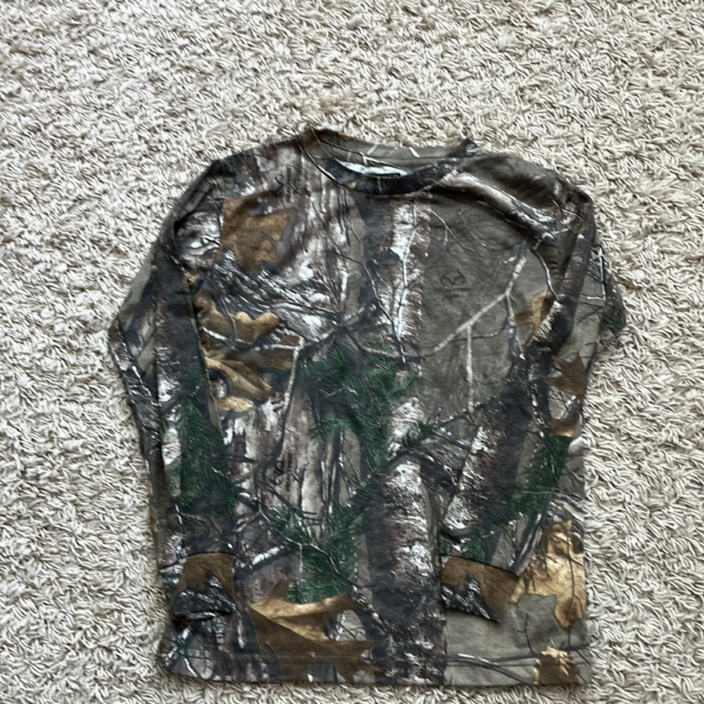 Kids Size S(6/7) Real Tree Mossy Oak Long Sleeve T Shirt